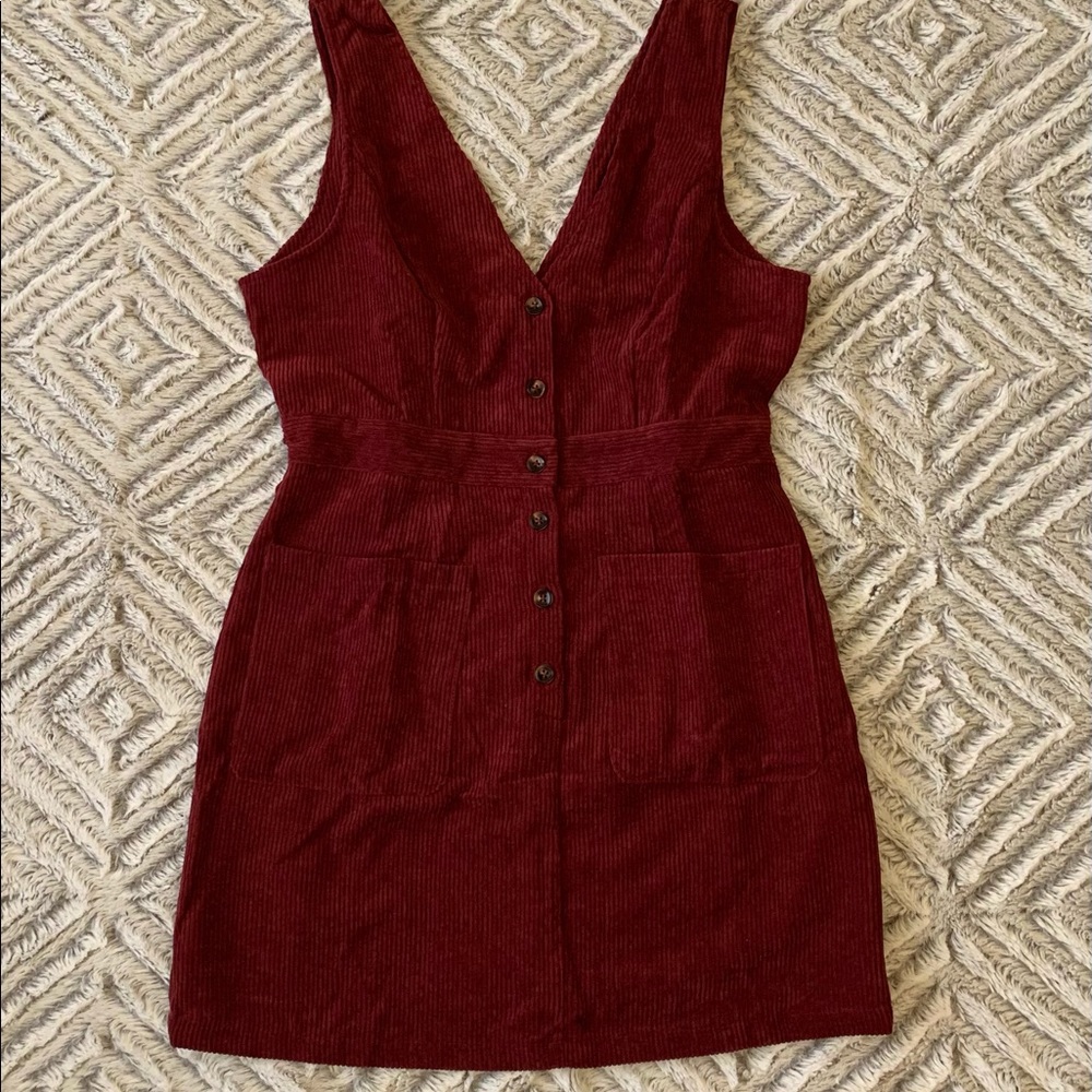 Corduroy Overall Dress